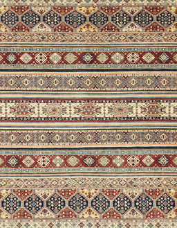 Abstract Reddish Brown Modern Rug, abs2428
