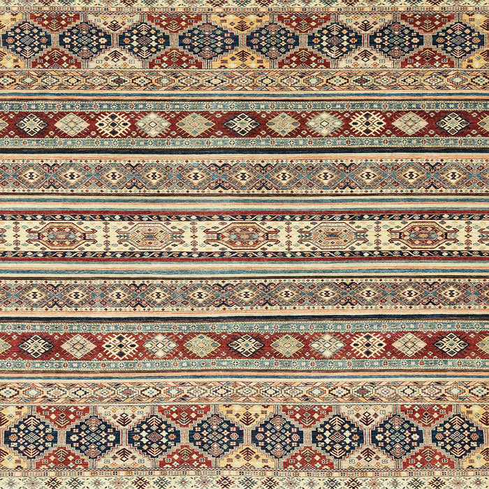 Square Machine Washable Abstract Sepia Brown Rug, wshabs2428