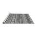 Sideview of Machine Washable Abstract Gray Modern Rug, wshabs2428gry