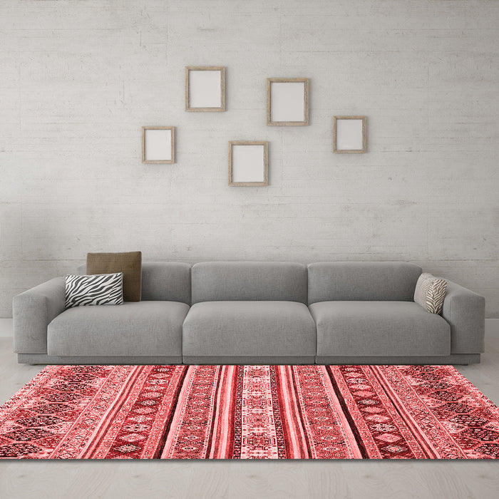 Modern Red Washable Rugs