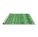 Sideview of Machine Washable Abstract Emerald Green Modern Area Rugs, wshabs2428emgrn