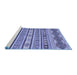 Sideview of Machine Washable Abstract Blue Modern Rug, wshabs2428blu