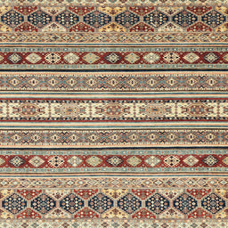 Square Abstract Reddish Brown Modern Rug, abs2428