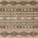 Square Abstract Reddish Brown Modern Rug, abs2428