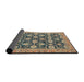 Sideview of Abstract Brown Modern Rug, abs2429