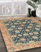 Machine Washable Abstract Brown Sugar Brown Rug in a Family Room, wshabs2429