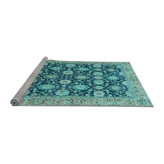 Sideview of Machine Washable Abstract Light Blue Modern Rug, wshabs2429lblu