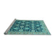 Sideview of Machine Washable Abstract Light Blue Modern Rug, wshabs2429lblu