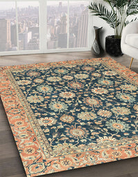 Abstract Brown Modern Rug, abs2429