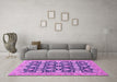 Machine Washable Abstract Purple Modern Area Rugs in a Living Room, wshabs2429pur