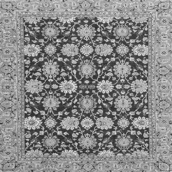 Square Machine Washable Abstract Gray Modern Rug, wshabs2429gry