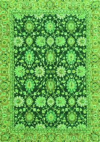 Abstract Green Modern Rug, abs2429grn