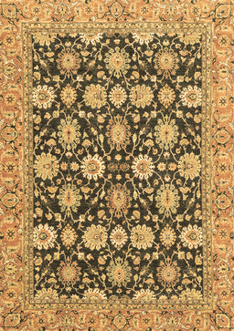 Abstract Brown Modern Rug, abs2429brn