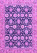 Machine Washable Abstract Purple Modern Area Rugs, wshabs2429pur