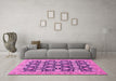 Machine Washable Abstract Pink Modern Rug in a Living Room, wshabs2429pnk