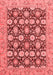 Abstract Red Modern Area Rugs