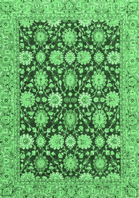 Abstract Emerald Green Modern Rug, abs2429emgrn