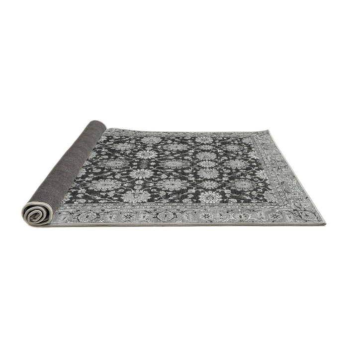 Sideview of Abstract Gray Modern Rug, abs2429gry