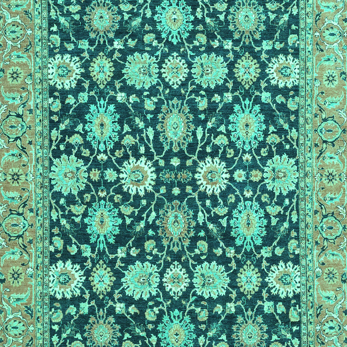 Machine Washable Abstract Turquoise Modern Area Rugs, wshabs2429turq
