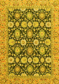 Abstract Yellow Modern Rug, abs2429yw