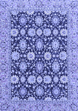 Abstract Blue Modern Rug, abs2429blu