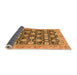 Sideview of Abstract Orange Modern Rug, abs2429org