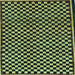 Square Machine Washable Checkered Light Blue Modern Rug, wshabs242lblu