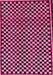 Checkered Pink Modern Rug, abs242pnk