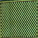 Square Checkered Turquoise Modern Rug, abs242turq