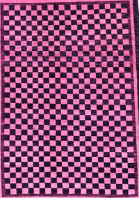 Checkered Purple Modern Rug, abs242pur