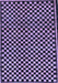 Machine Washable Checkered Blue Modern Rug, wshabs242blu