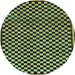 Round Checkered Light Blue Modern Rug, abs242lblu