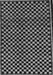 Machine Washable Checkered Gray Modern Rug, wshabs242gry