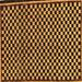Square Machine Washable Checkered Brown Modern Rug, wshabs242brn