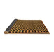 Sideview of Checkered Brown Modern Rug, abs242brn