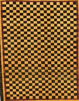 Abstract Red Checkered Rug, abs242
