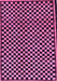 Machine Washable Checkered Purple Modern Area Rugs, wshabs242pur