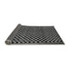 Sideview of Checkered Gray Modern Rug, abs242gry