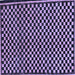 Square Machine Washable Checkered Blue Modern Rug, wshabs242blu