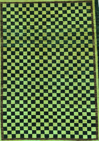 Checkered Turquoise Modern Rug, abs242turq