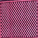 Square Machine Washable Checkered Pink Modern Rug, wshabs242pnk