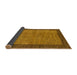 Sideview of Abstract Dark Orange Modern Rug, abs243