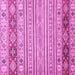 Square Machine Washable Abstract Pink Modern Rug, wshabs2430pnk