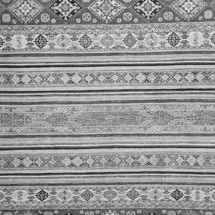 Machine Washable Abstract Gray Modern Rug, wshabs2430gry