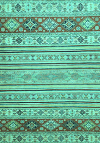 Abstract Turquoise Modern Rug, abs2430turq