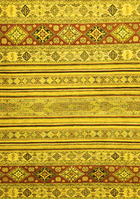 Abstract Yellow Modern Rug, abs2430yw