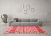 Modern Red Washable Rugs