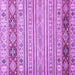 Square Machine Washable Abstract Purple Modern Area Rugs, wshabs2430pur