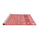 Modern Red Washable Rugs