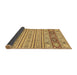 Sideview of Abstract Brown Modern Rug, abs2430brn